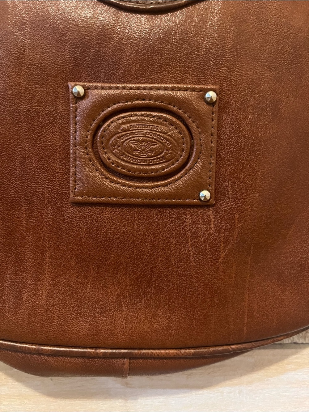 Jordache Brown Leather Y2K Crossbody Bag Vintage - Picture 5 of 15